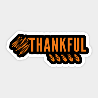 happy thanksgiving,thankful Sticker